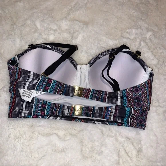 Kenneth Cole Bikini Top, sz S - Picture 3 of 7
